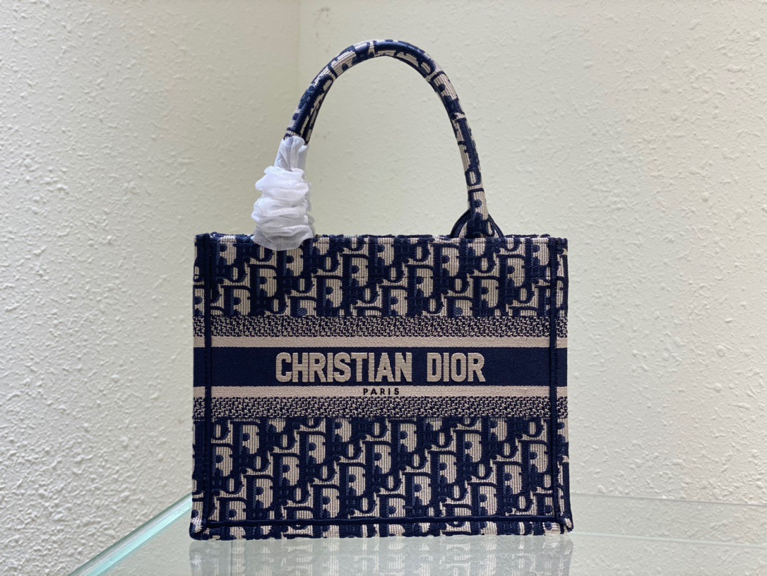 Christian Dior Small Dior Book Tote Blue, For Women, Women’s Handbags 26.5cm/10.5in CDZRIW_