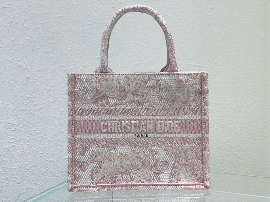 Christian Dior Small Dior Book Tote Pink, For Women, Women’s Handbags 26.5cm/10.5in CD