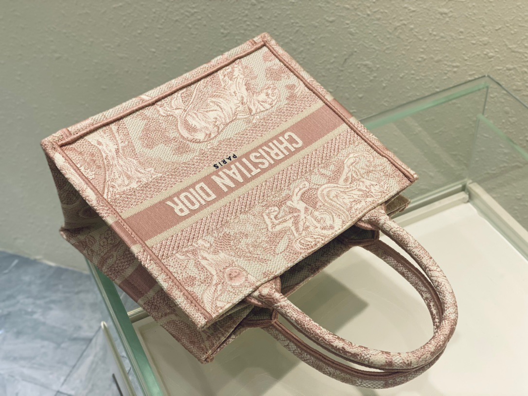 Christian Dior Small Dior Book Tote Pink, For Women, Women’s Handbags 26.5cm/10.5in CD