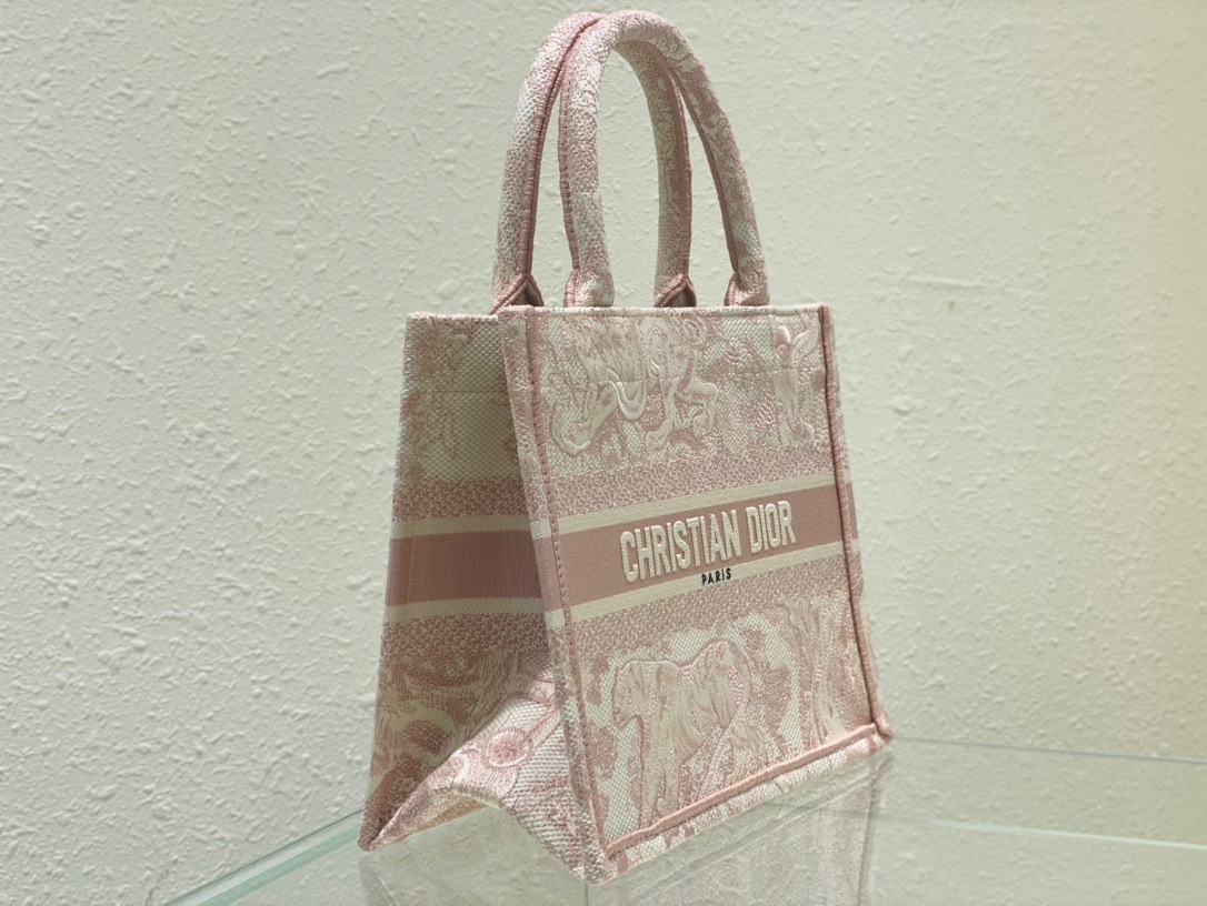Christian Dior Small Dior Book Tote Pink, For Women, Women’s Handbags 26.5cm/10.5in CD