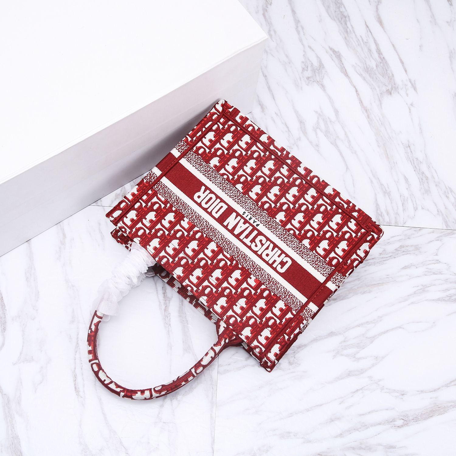 Christian Dior Small Dior Book Tote Red, For Women, Women’s Handbags 26.5cm/10.5in CDZRIW_M17E