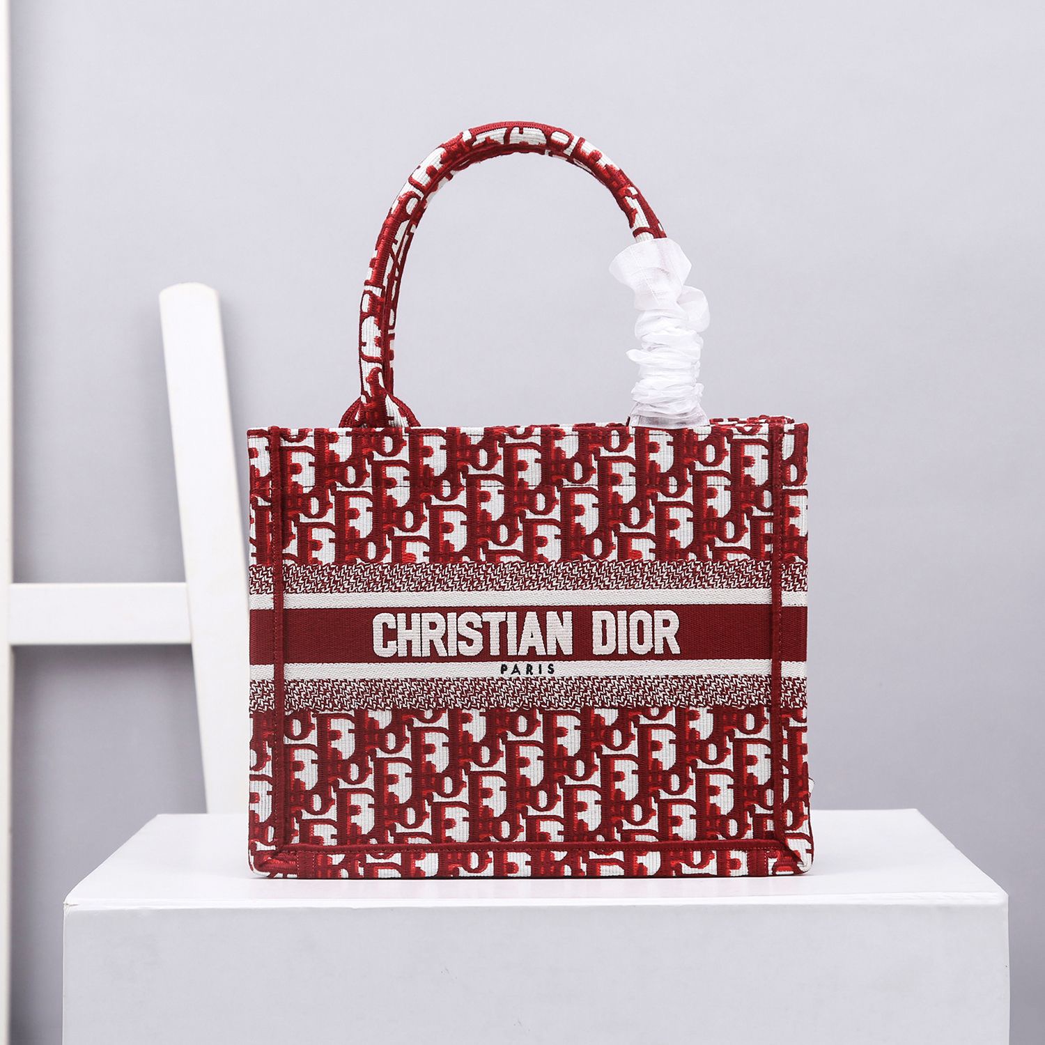 Christian Dior Small Dior Book Tote Red, For Women, Women’s Handbags 26.5cm/10.5in CDZRIW_M17E