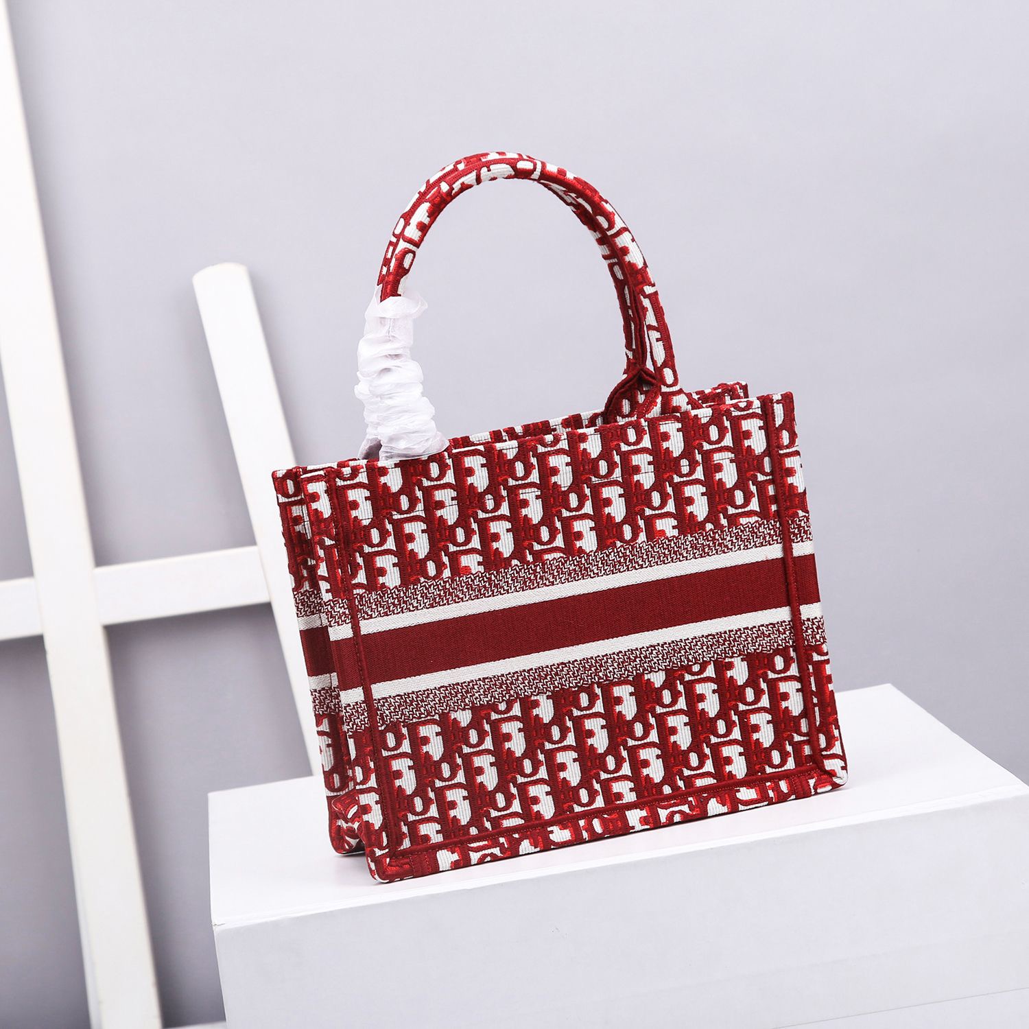 Christian Dior Small Dior Book Tote Red, For Women, Women’s Handbags 26.5cm/10.5in CDZRIW_M17E