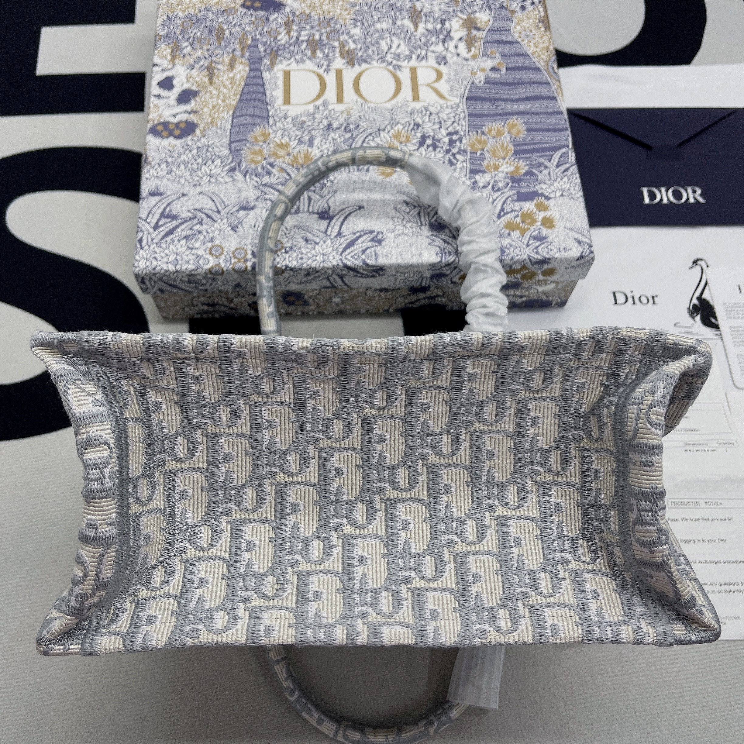 Christian Dior Small Dior Book Tote Violet, For Women, Women’s Handbags 26.5cm/10.5in CD