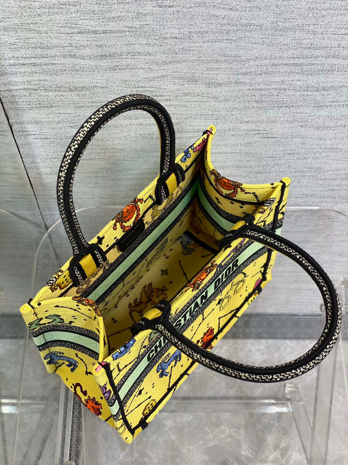 Christian Dior Small Dior Book Tote Yellow, For Women, Women’s Handbags 26.5cm/10.5in CDZRTY_