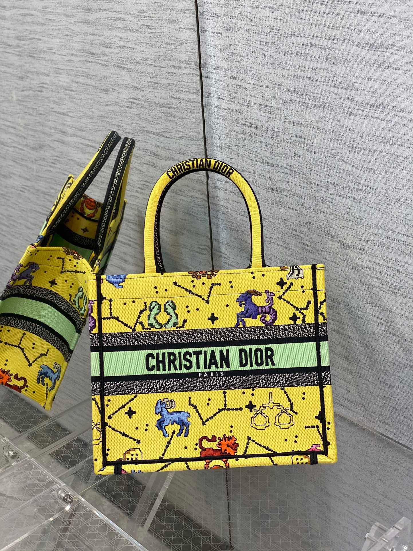 Christian Dior Small Dior Book Tote Yellow, For Women, Women’s Handbags 26.5cm/10.5in CDZRTY_