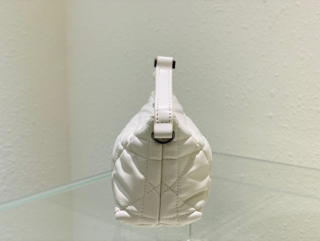 Christian Dior Small DiorTravel Nomad Pouch White, For Women, Women’s Handbags 6in/15cm CDBMIG_