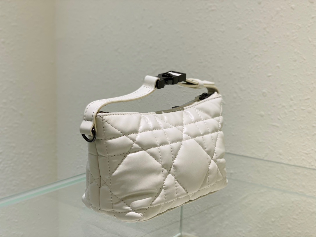 Christian Dior Small DiorTravel Nomad Pouch White, For Women, Women’s Handbags 6in/15cm CDBMIG_