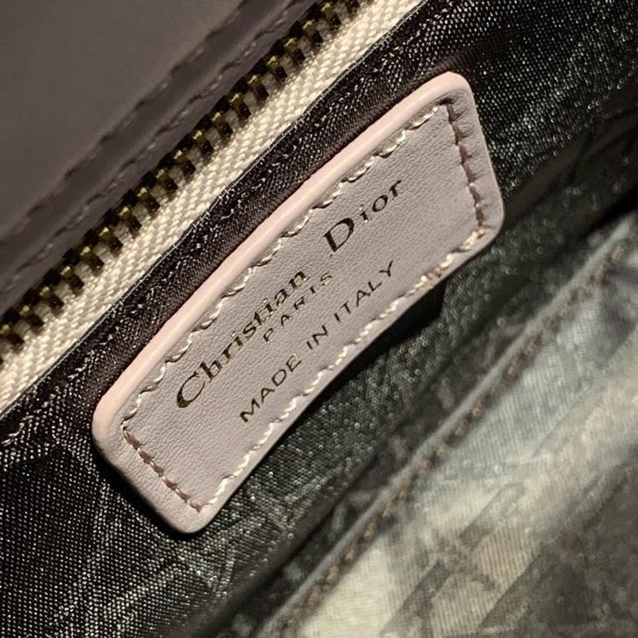 Christian Dior Small Lady Dior Bag Gold Toned Hardware Lotus Pearlescent For Women 8in/20cm CD