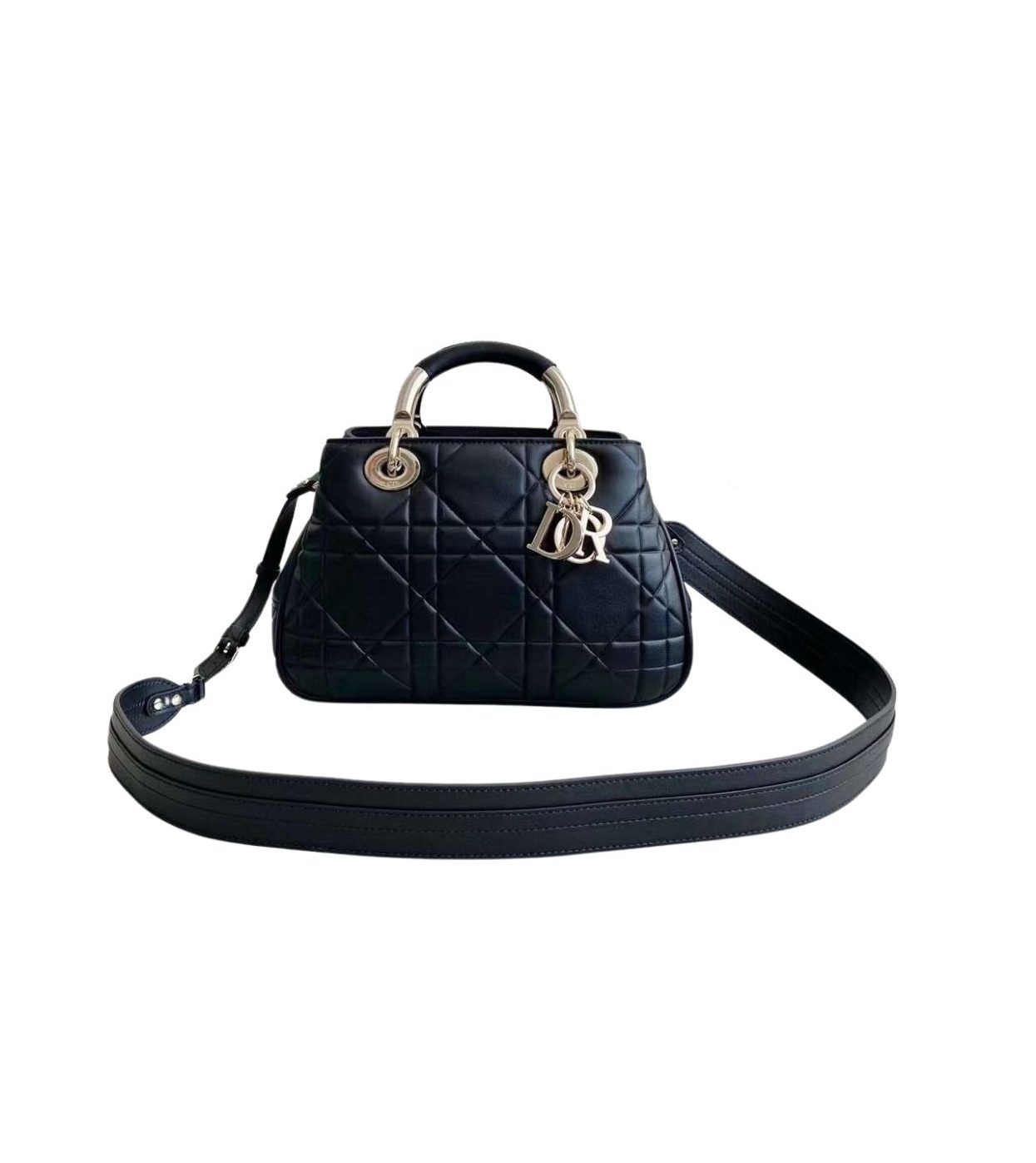 Christian Dior The Lady 95.22 Bag Black/White/Grey/Green For Women 7.5in/ 19cm