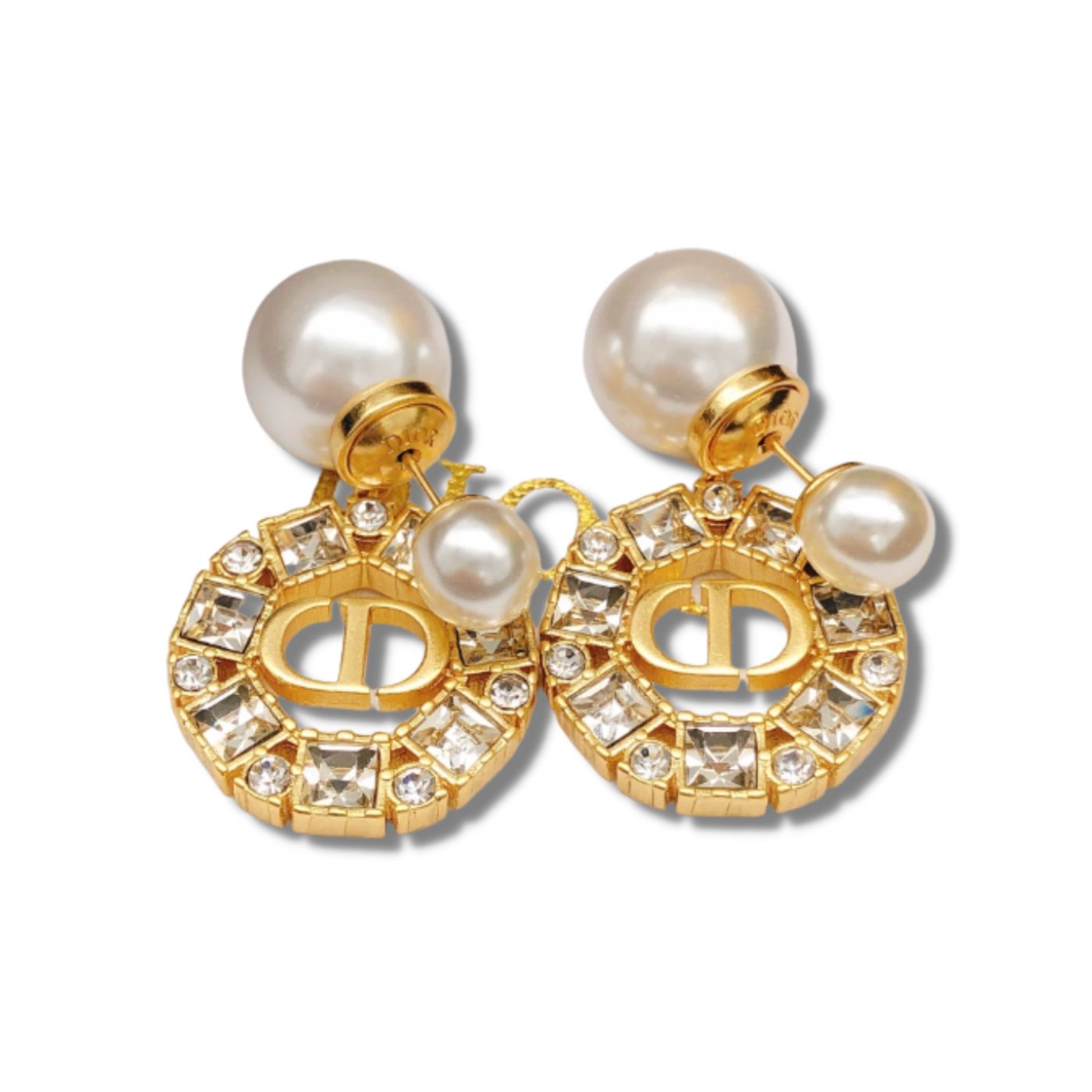 Christian Dior Tribales Earrings Gold For Women