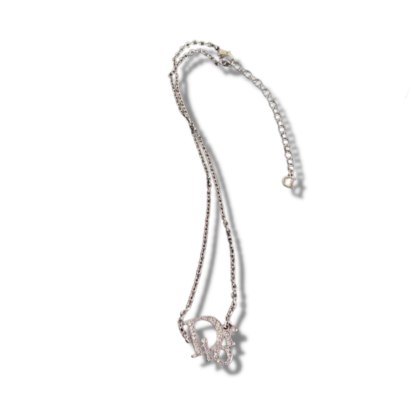 Christian Dior Vintage Necklace Silver For Women