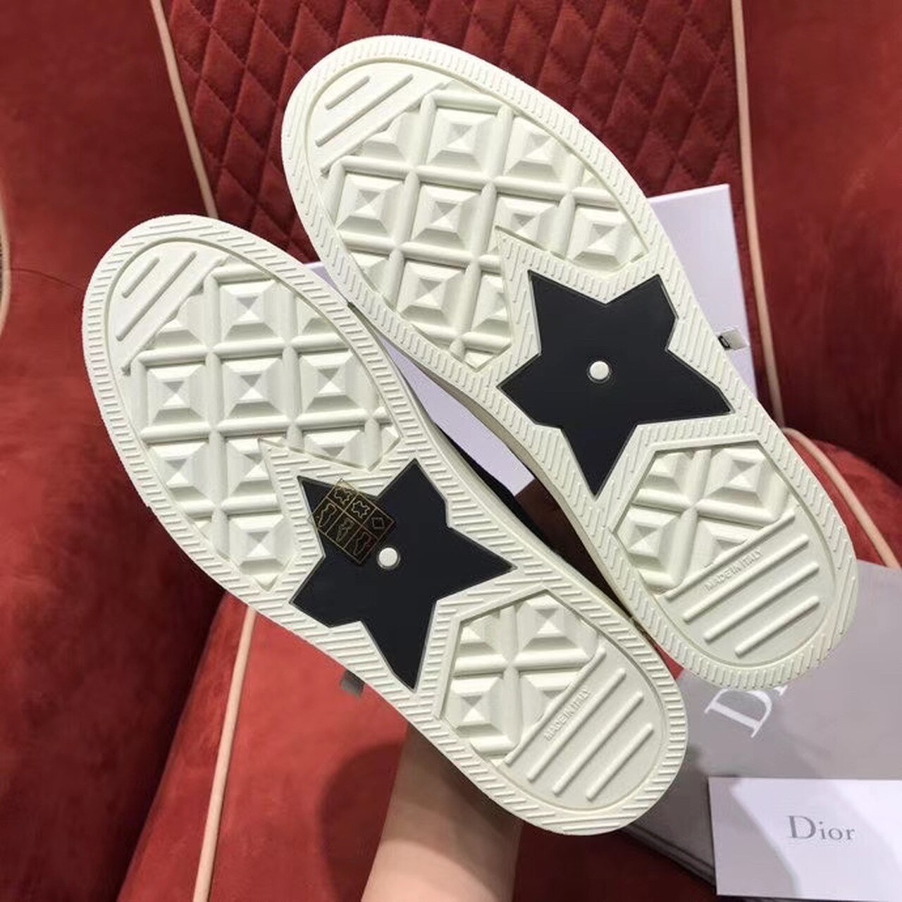 Christian Dior Walk’n’Dior Sneaker Black Cotton Canvas Black For Women CD KCK177CVA_S12X