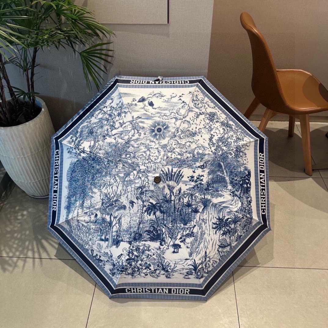 Christian Dior Walk’n’Dior Umbrella Blue