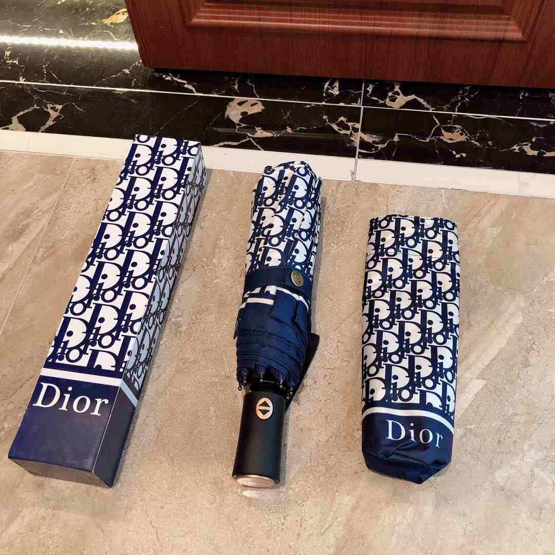 Christian Dior Walk’n’Dior Umbrella Navy Blue