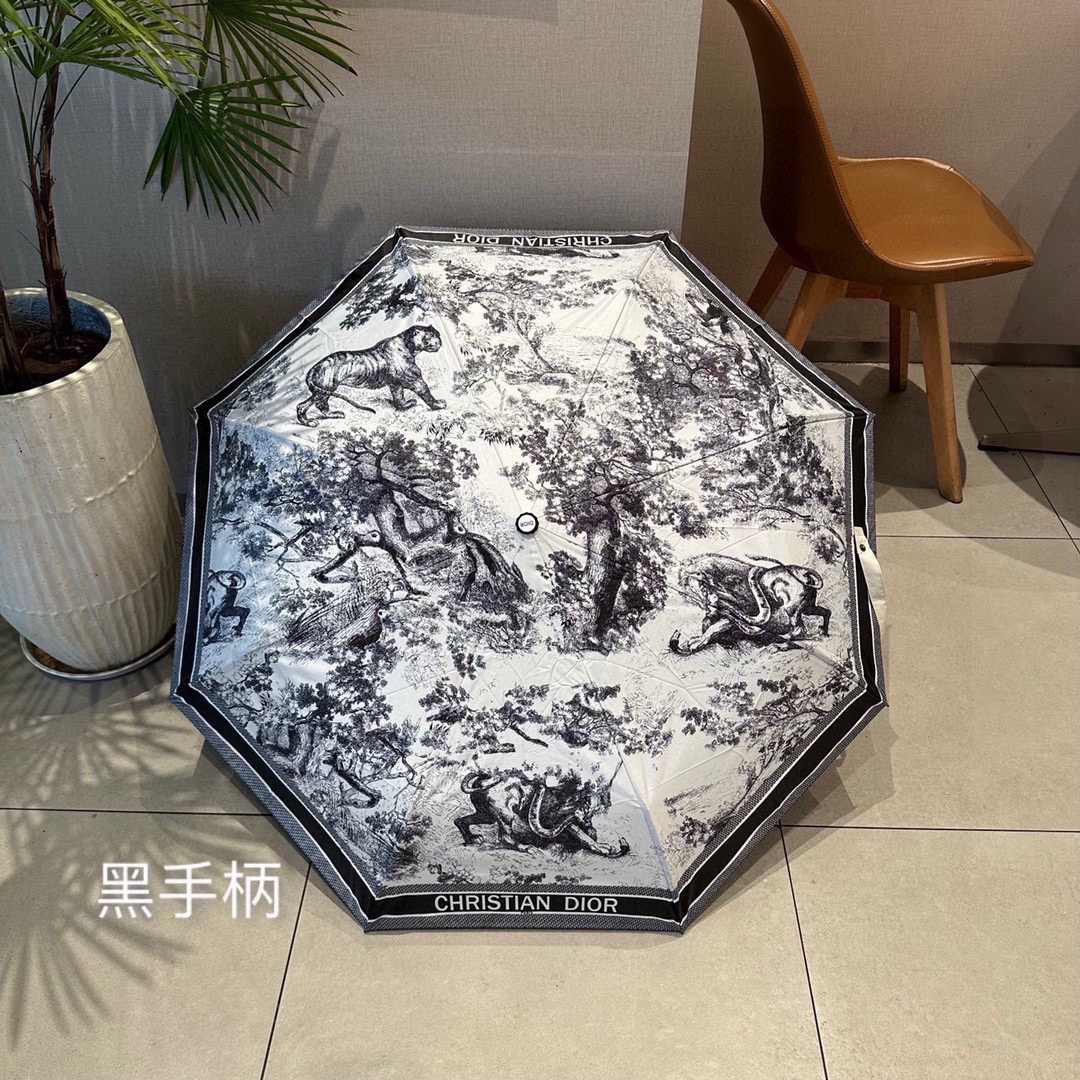 Christian Dior Walk’n’Dior Umbrella White