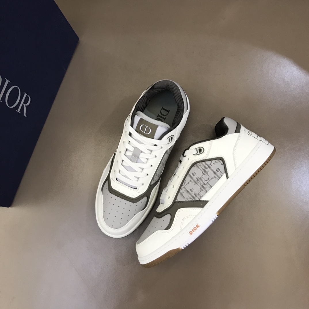 Christian Dior Women’s  B27 Low-Top Sneaker Gray And White For Women CD