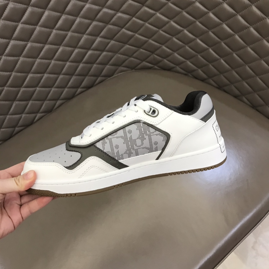 Christian Dior Women’s  B27 Low-Top Sneaker Gray And White For Women CD