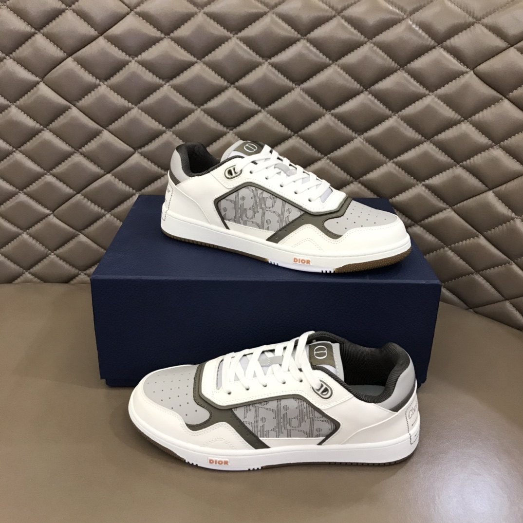 Christian Dior Women’s  B27 Low-Top Sneaker Gray And White For Women CD