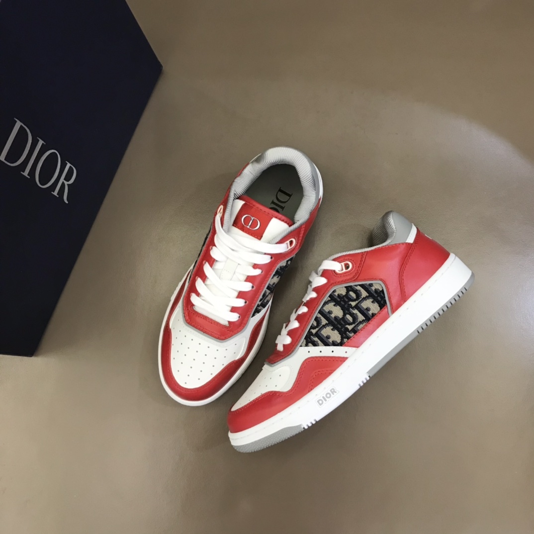 Christian Dior Women’s  B27 Low-Top Sneaker Red For Women CD