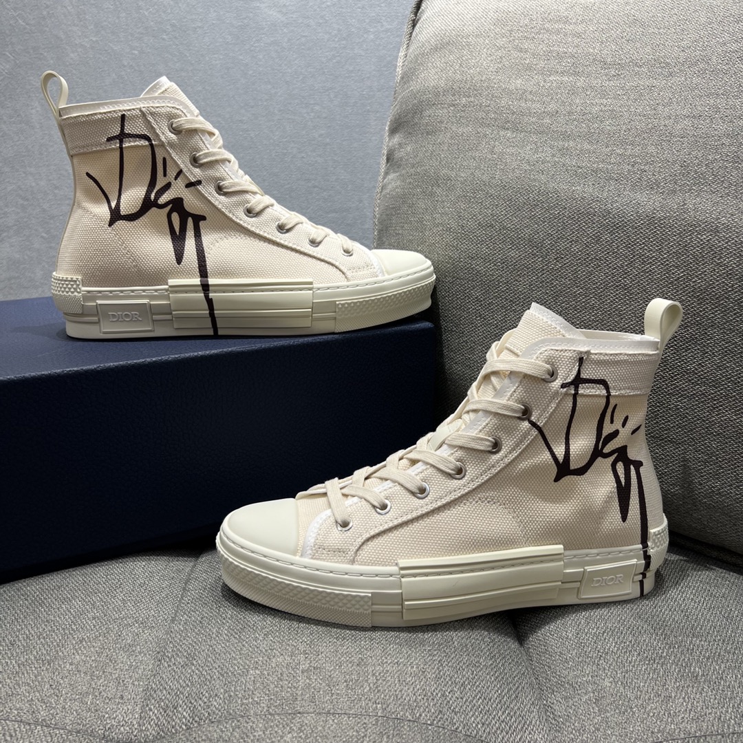 Christian Dior Women’s B23 Cactus Jack Dior High-Top Sneaker Beige For Women CD