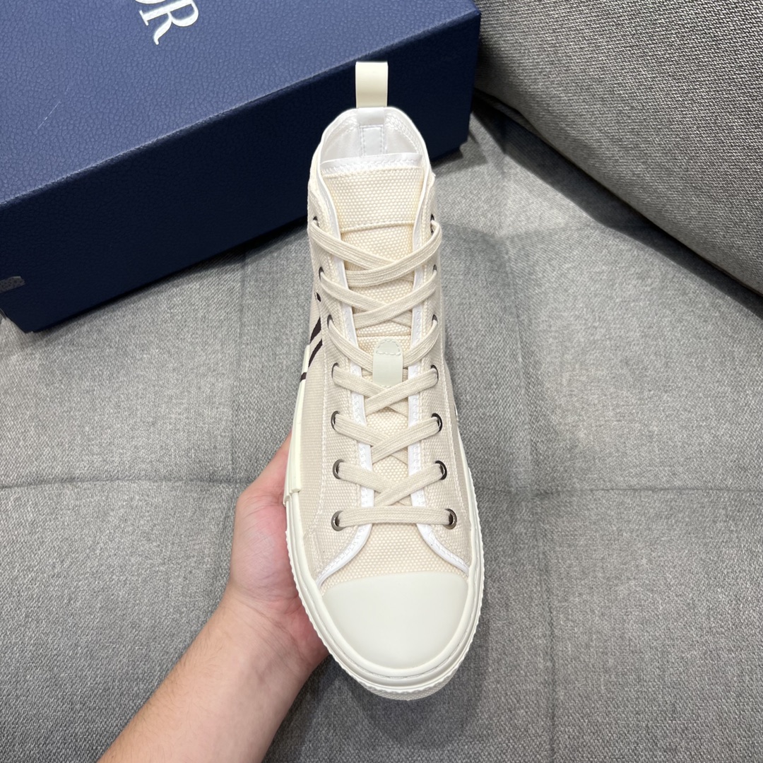 Christian Dior Women’s B23 Cactus Jack Dior High-Top Sneaker Beige For Women CD