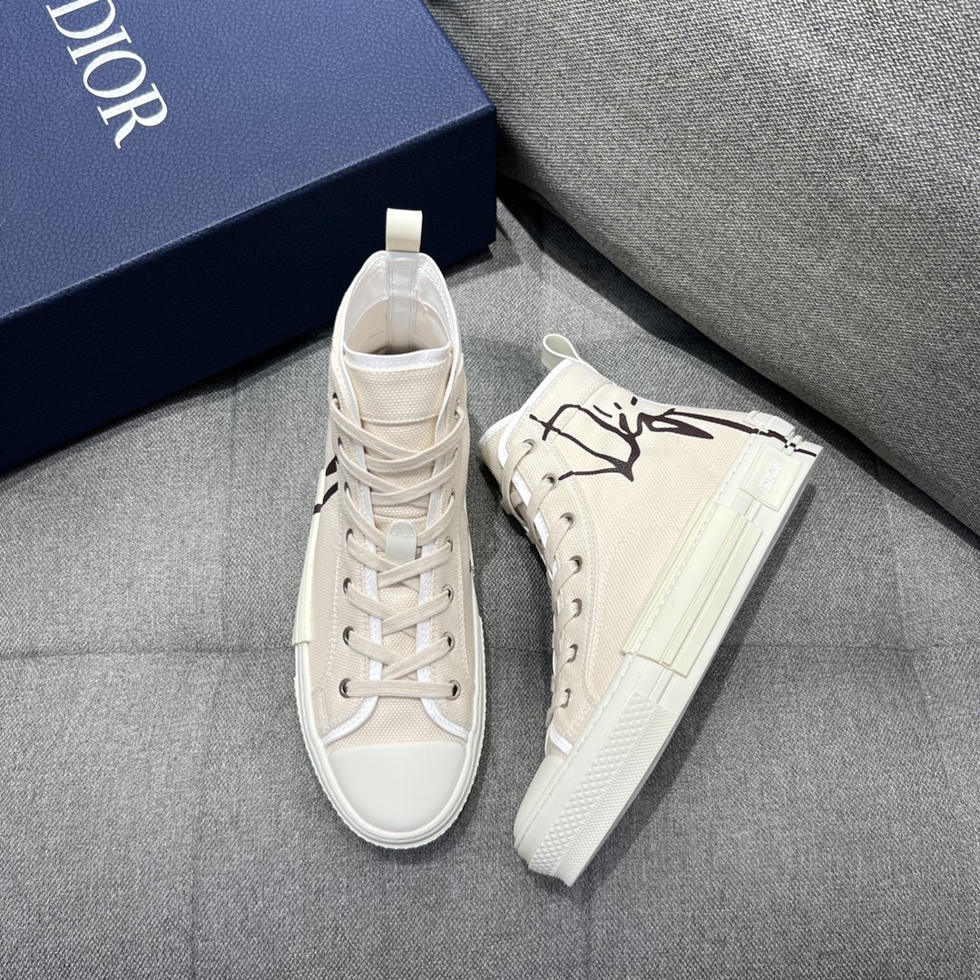 Christian Dior Women’s B23 Cactus Jack Dior High-Top Sneaker Beige For Women CD