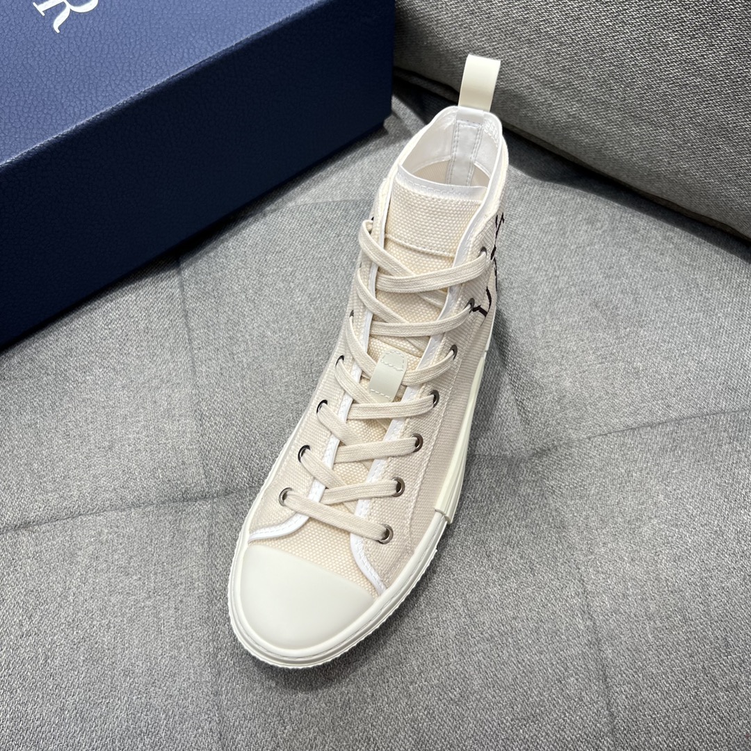 Christian Dior Women’s B23 Cactus Jack Dior High-Top Sneaker Beige For Women CD