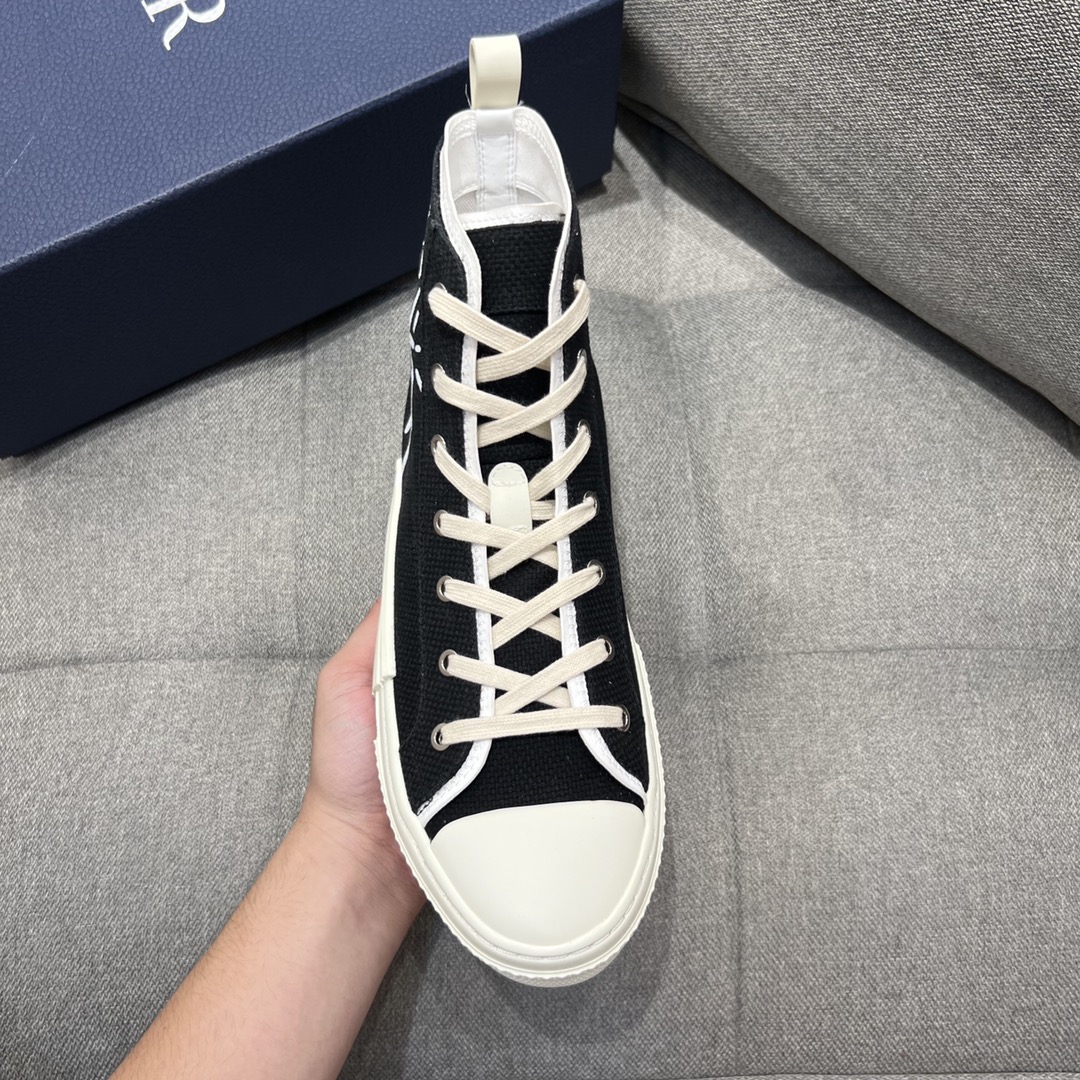 Christian Dior Women’s B23 Cactus Jack Dior High-Top Sneaker Black For Women CD