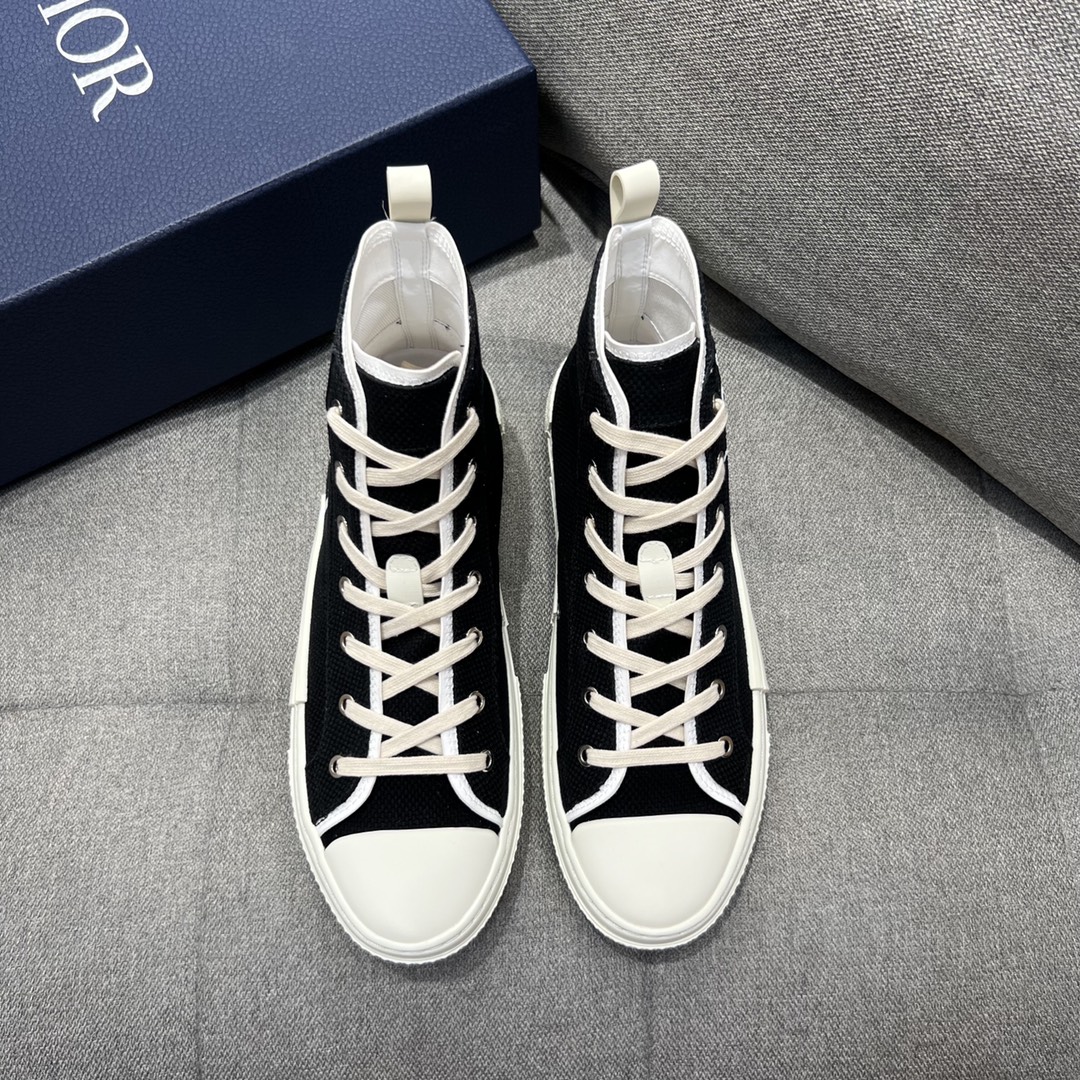 Christian Dior Women’s B23 Cactus Jack Dior High-Top Sneaker Black For Women CD