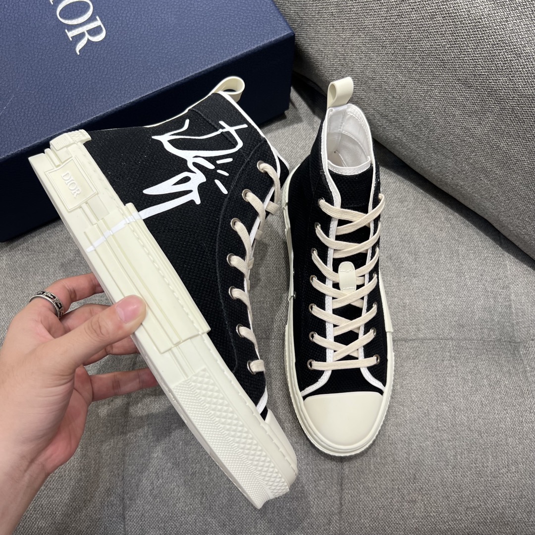 Christian Dior Women’s B23 Cactus Jack Dior High-Top Sneaker Black For Women CD