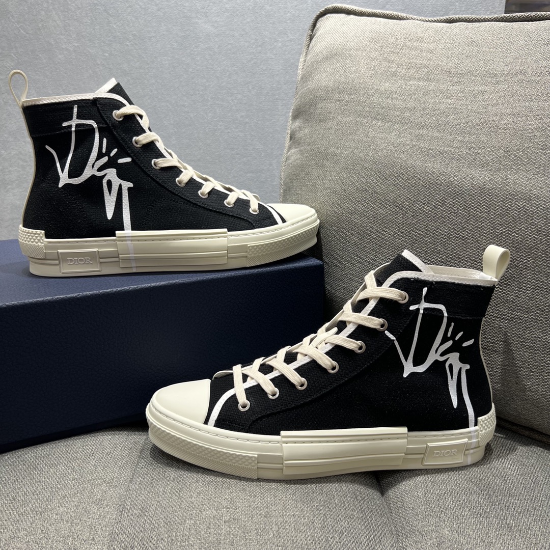Christian Dior Women’s B23 Cactus Jack Dior High-Top Sneaker Black For Women CD