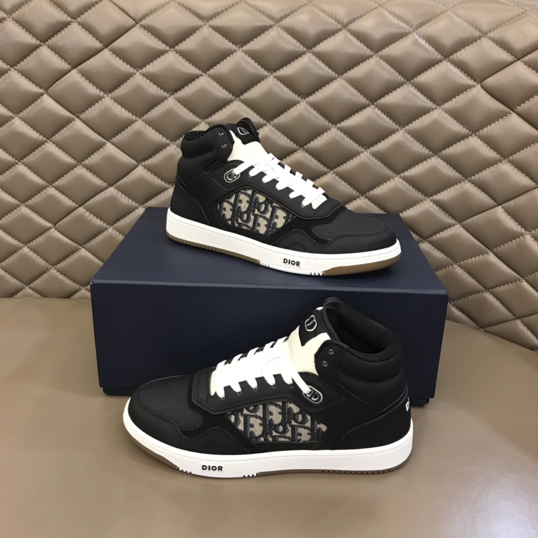 Christian Dior Women’s B27 High-Top Sneaker Black For Women CD