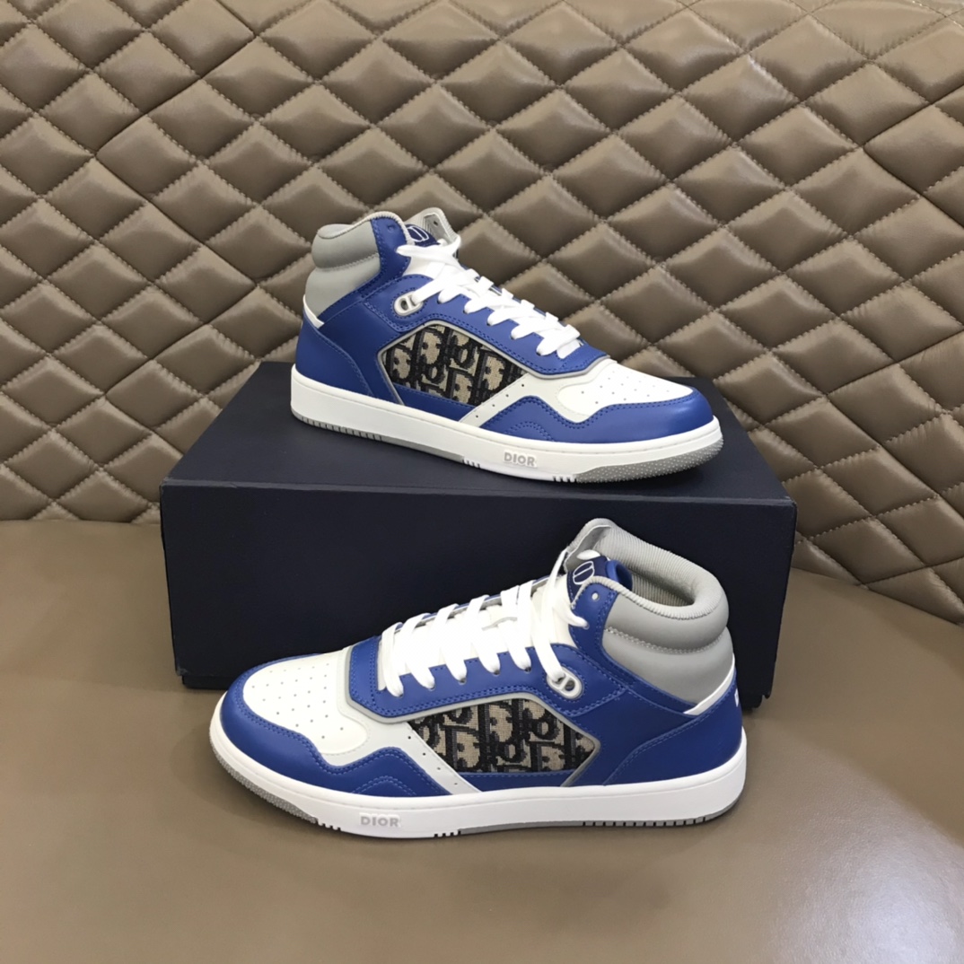 Christian Dior Women’s B27 High-Top Sneaker Blue For Women CD