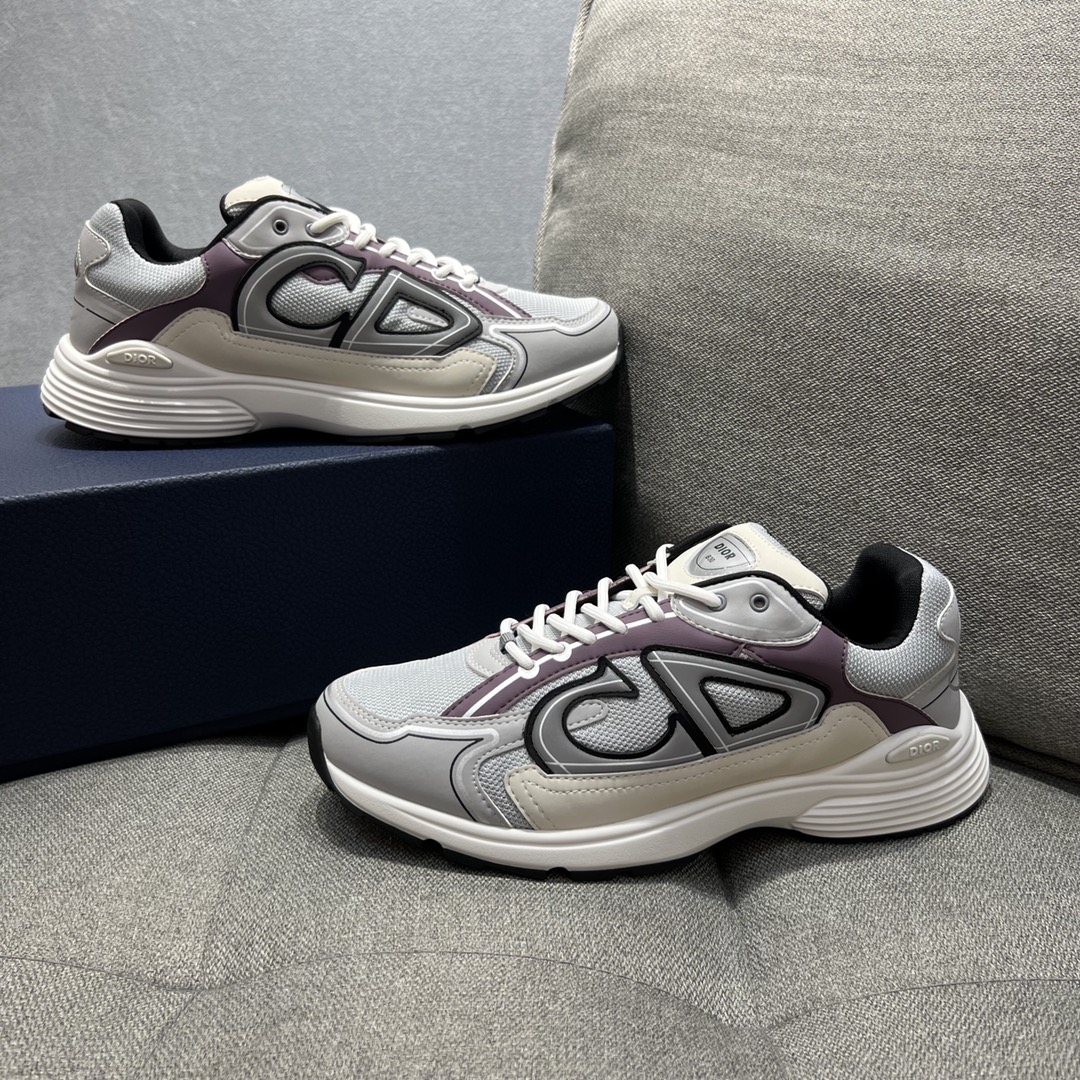 Christian Dior Women’s B30 Sneaker Gray Mesh And Lavender For Women CD