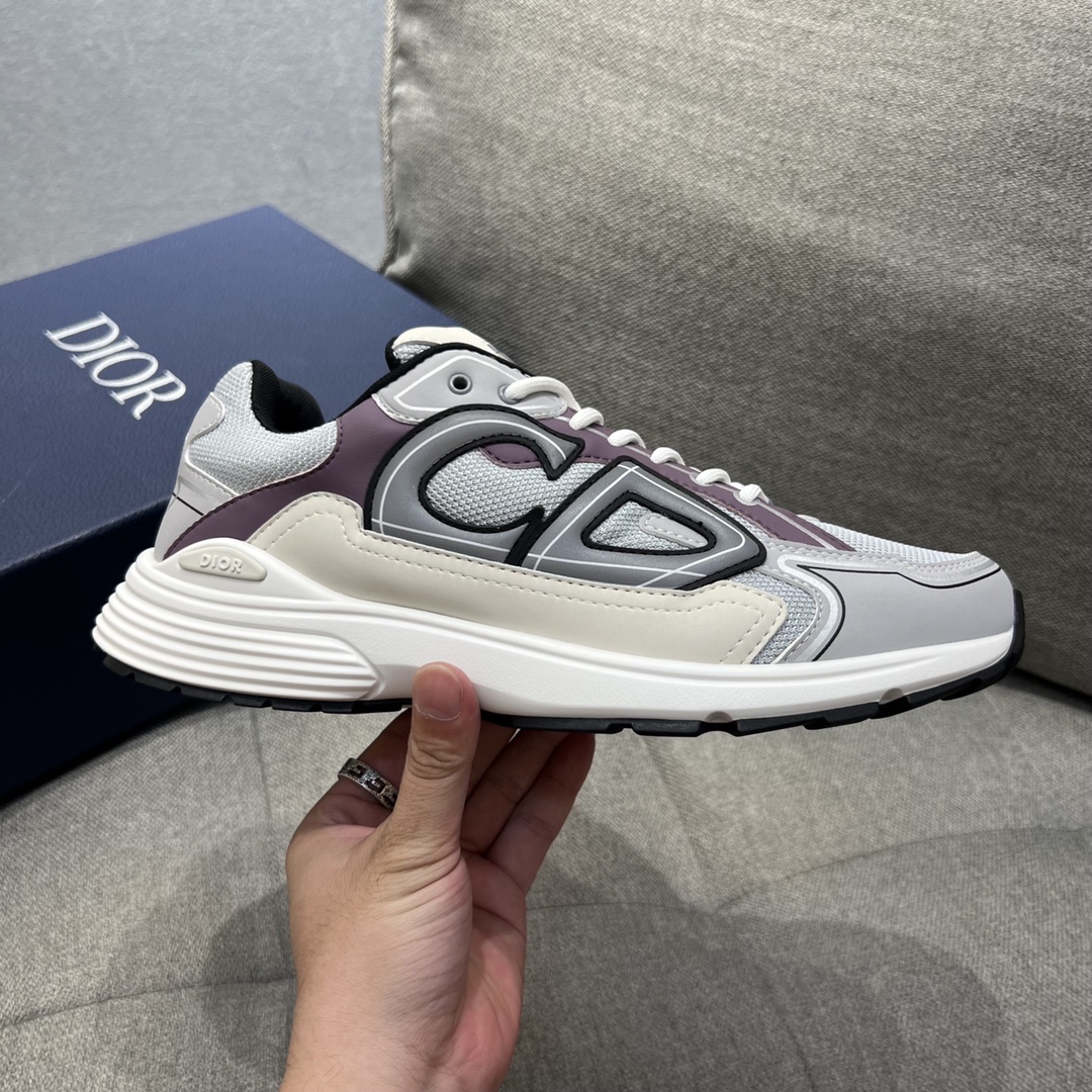 Christian Dior Women’s B30 Sneaker Gray Mesh And Lavender For Women CD
