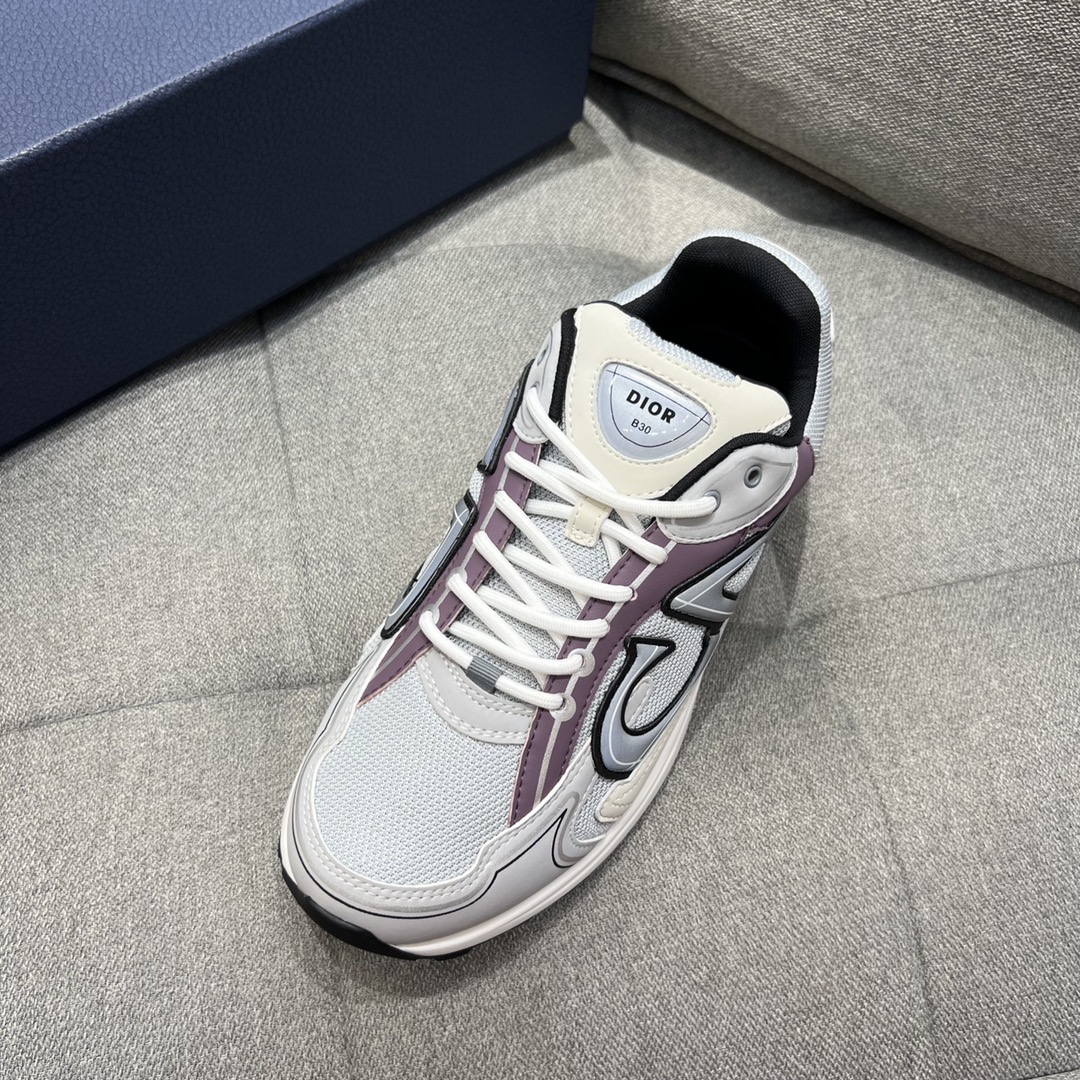 Christian Dior Women’s B30 Sneaker Gray Mesh And Lavender For Women CD