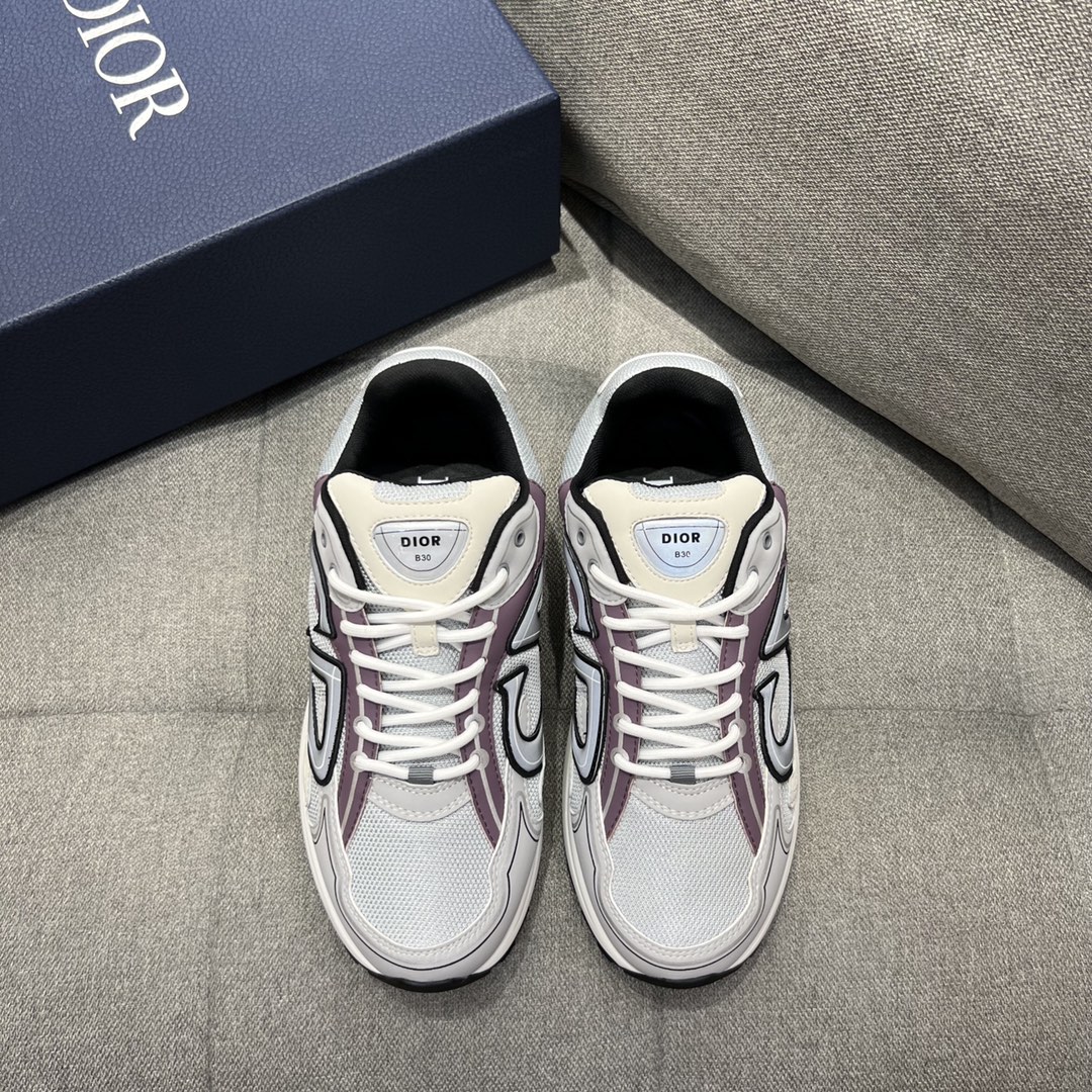 Christian Dior Women’s B30 Sneaker Gray Mesh And Lavender For Women CD