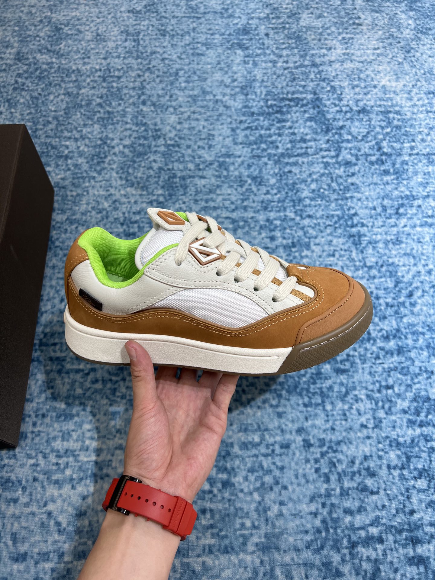 Christian Dior Women’s B713 Sneaker Green And Brown For Women CD