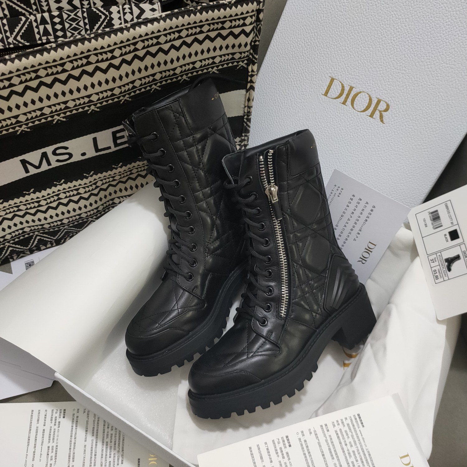 Christian Dior Women’s D-Leader Ankle Boot Black For Women CD KCI733CQC_S900