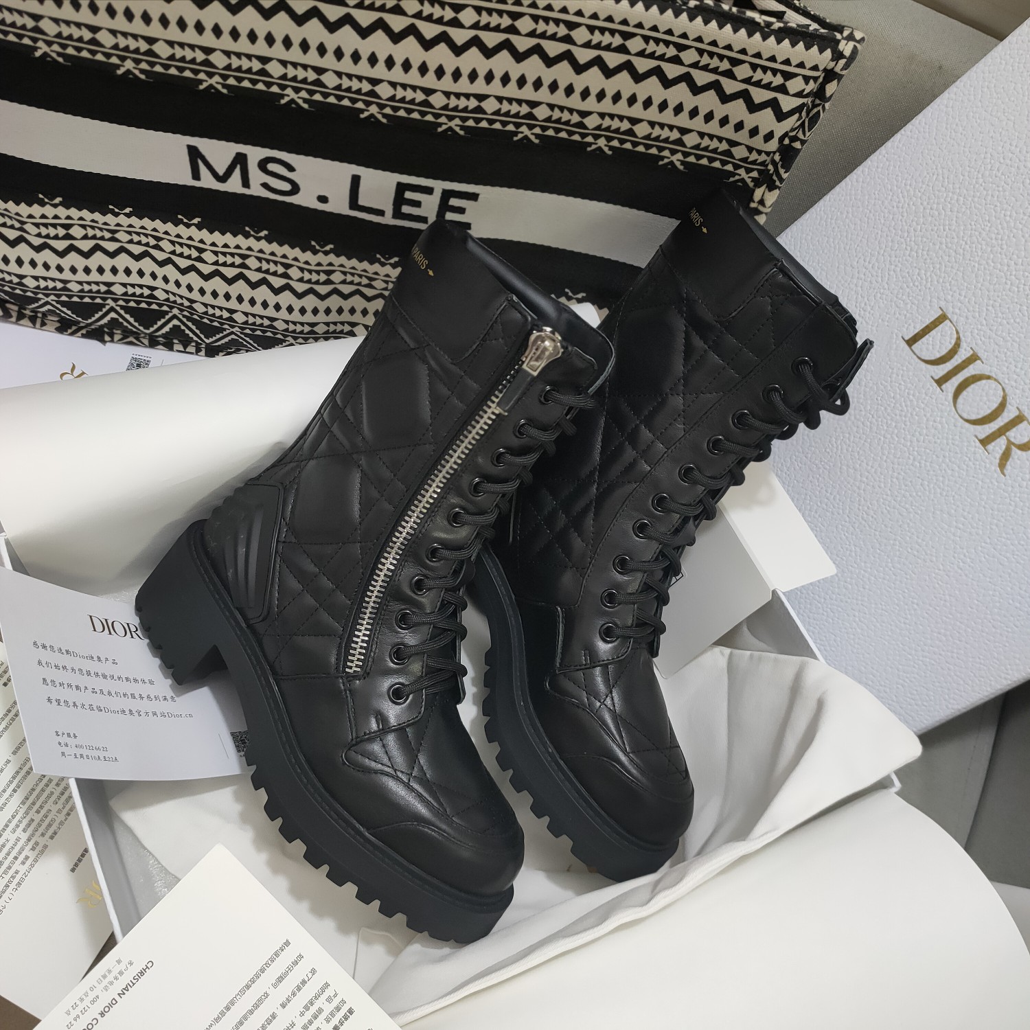 Christian Dior Women’s D-Leader Ankle Boot Black For Women CD KCI733CQC_S900
