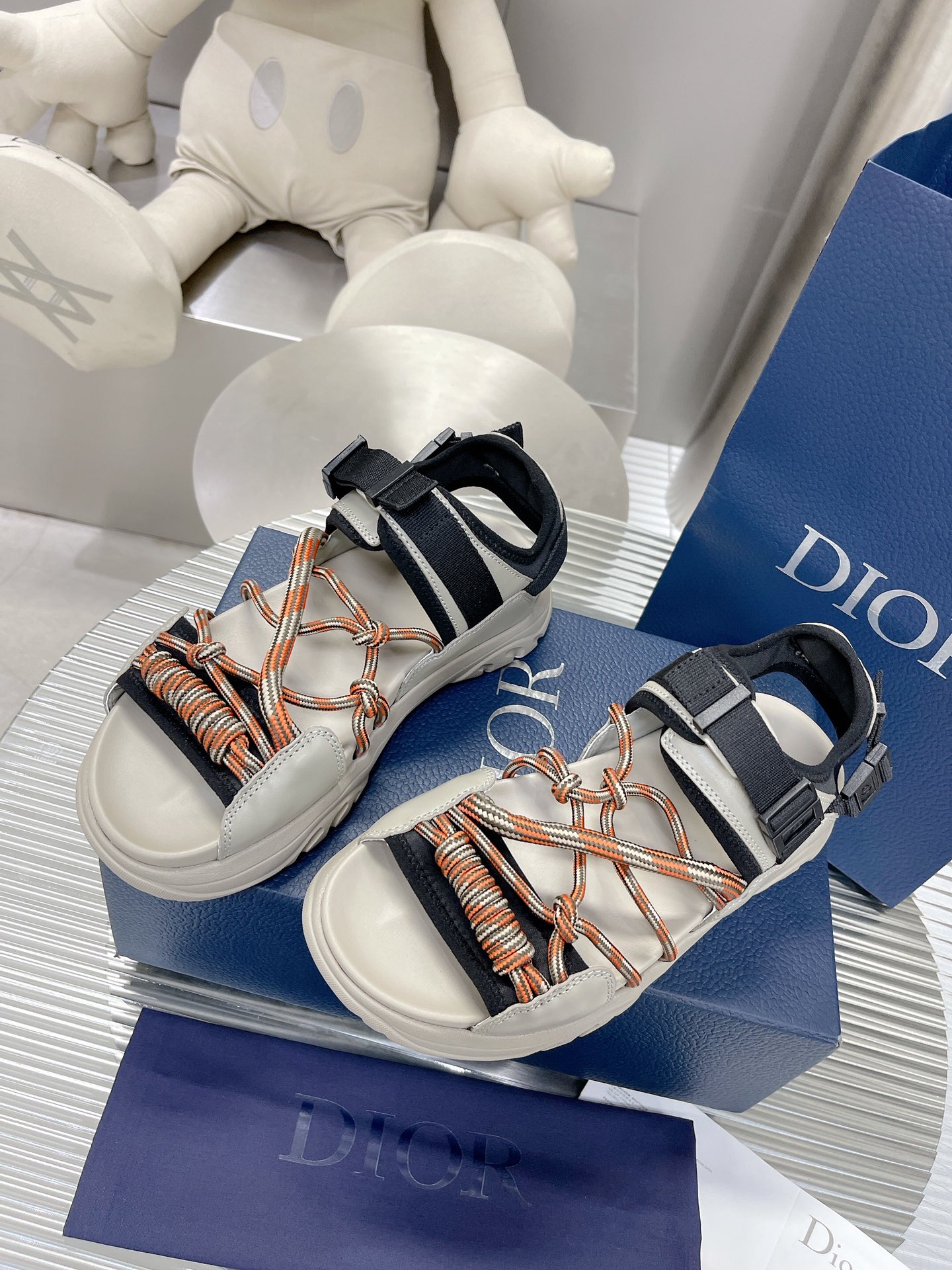 Christian Dior Women’s Dior H-Town Sandal White For Women CD