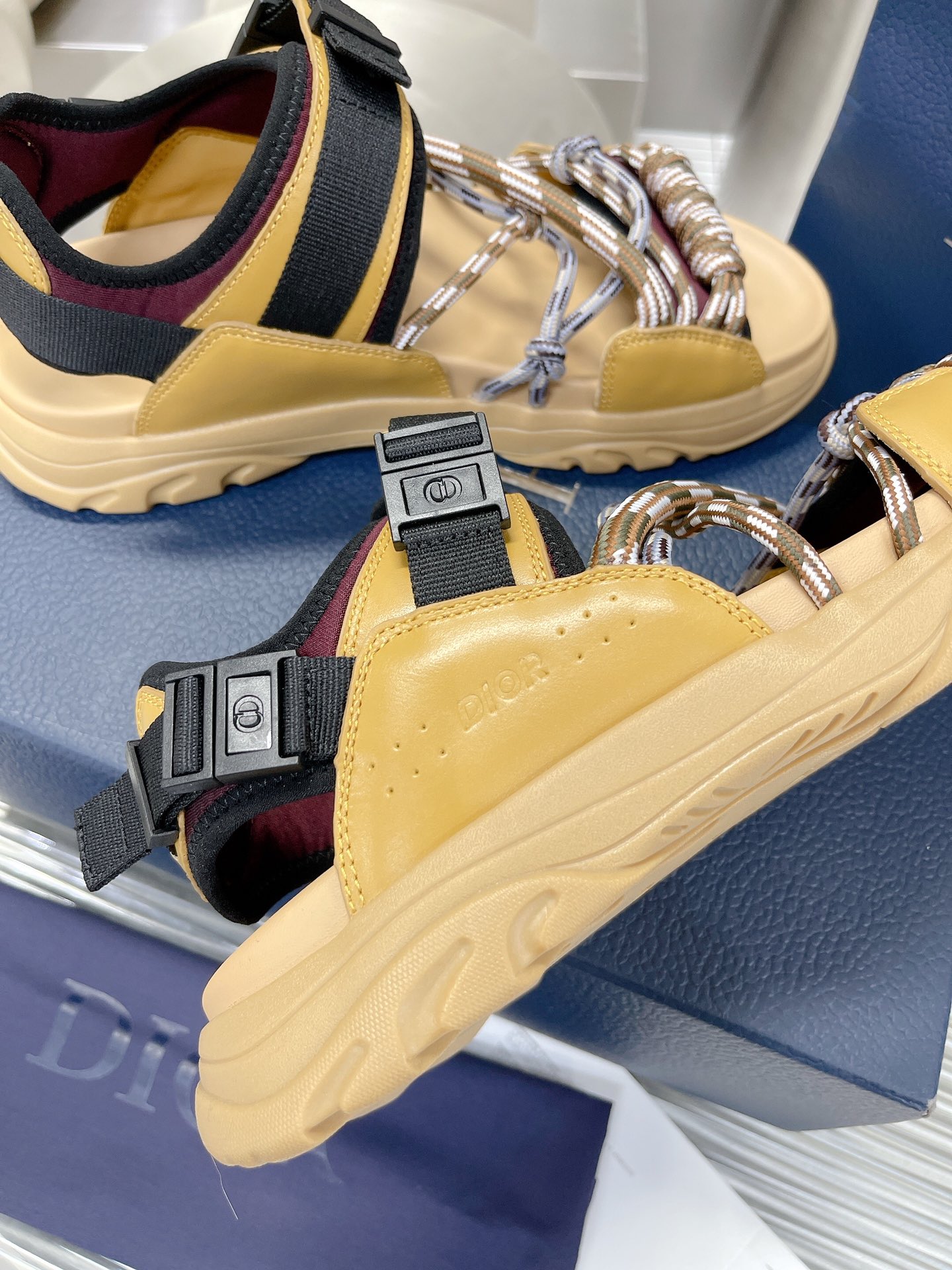 Christian Dior Women’s Dior H-Town Sandal Yellow For Women CD