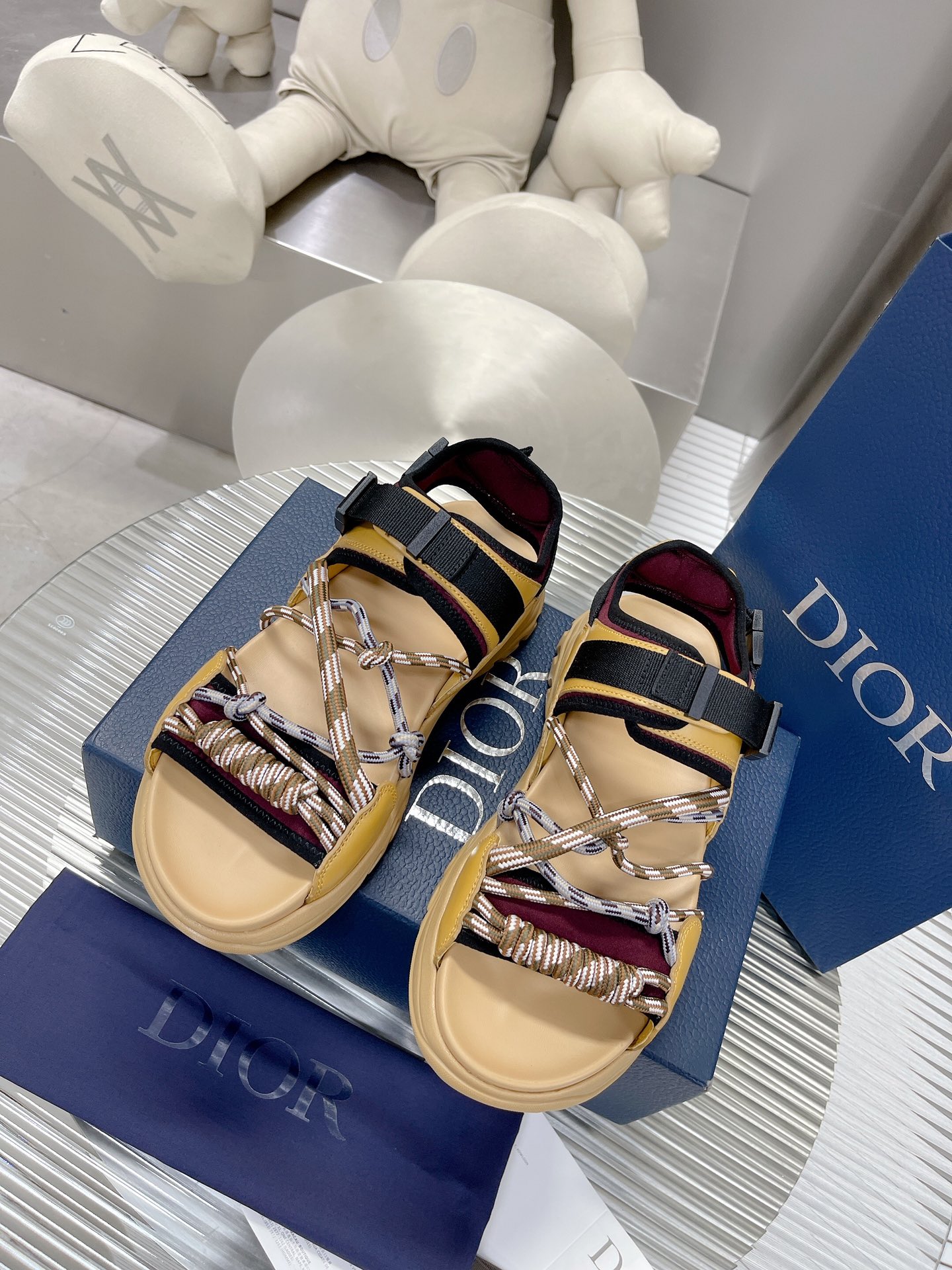 Christian Dior Women’s Dior H-Town Sandal Yellow For Women CD