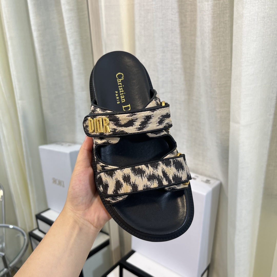 Christian Dior Women’s DiorAct Slide Beige Multicolor For Women CD KCQ719LNY_S29X