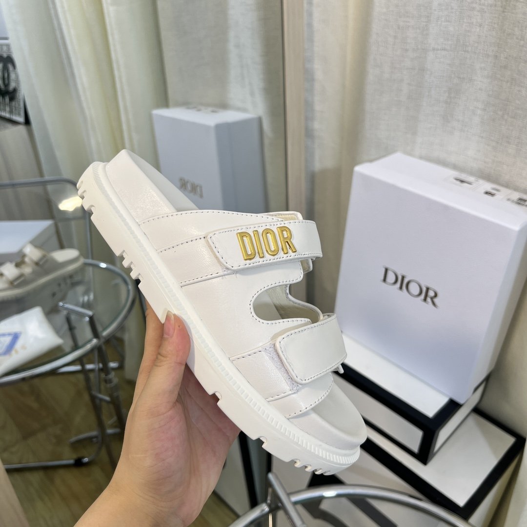 Christian Dior Women’s DiorAct Slide White For Women CD KCQ718LAB_S03W
