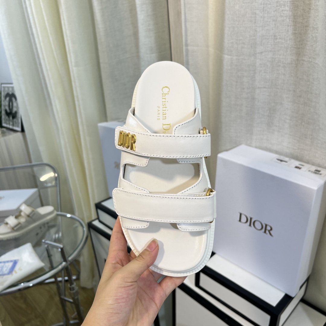 Christian Dior Women’s DiorAct Slide White For Women CD KCQ718LAB_S03W