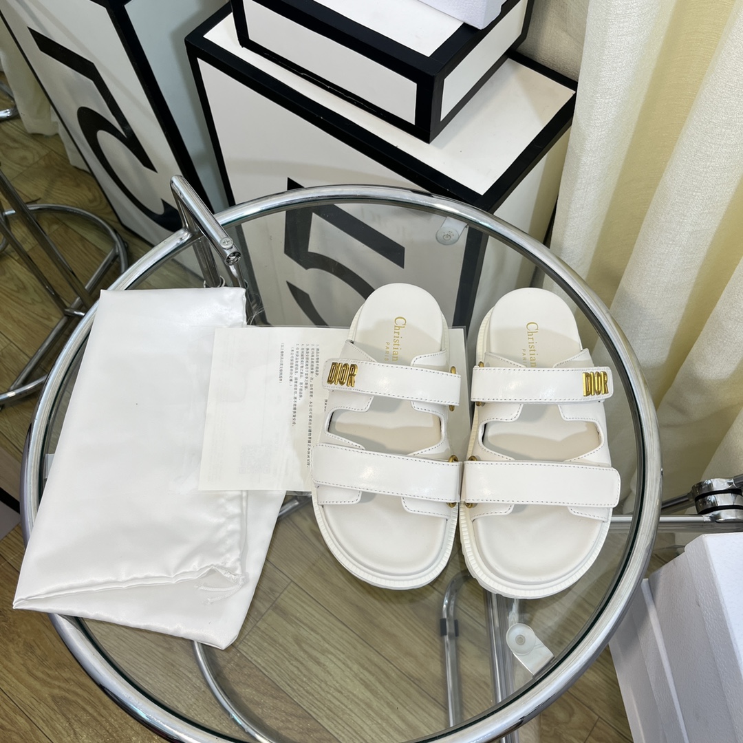 Christian Dior Women’s DiorAct Slide White For Women CD KCQ718LAB_S03W
