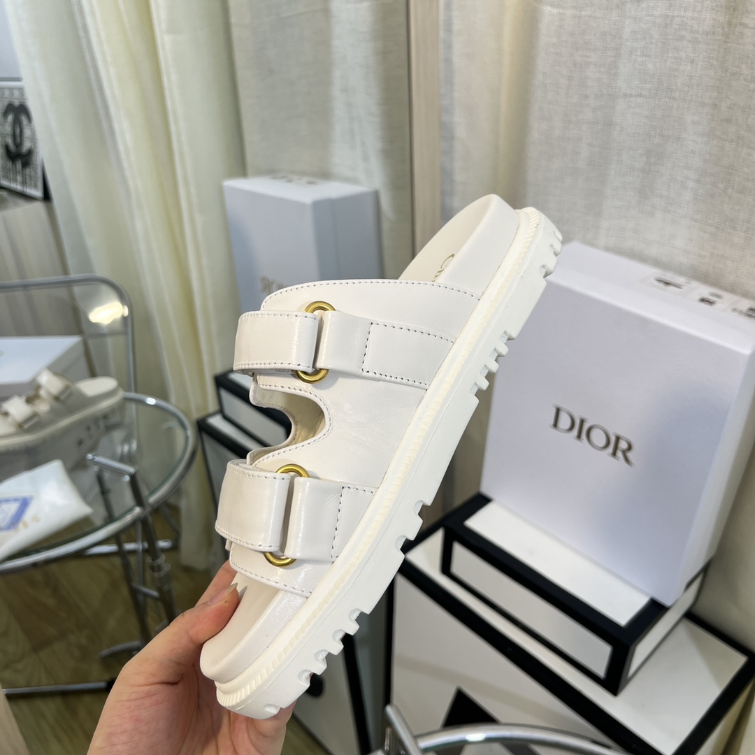 Christian Dior Women’s DiorAct Slide White For Women CD KCQ718LAB_S03W