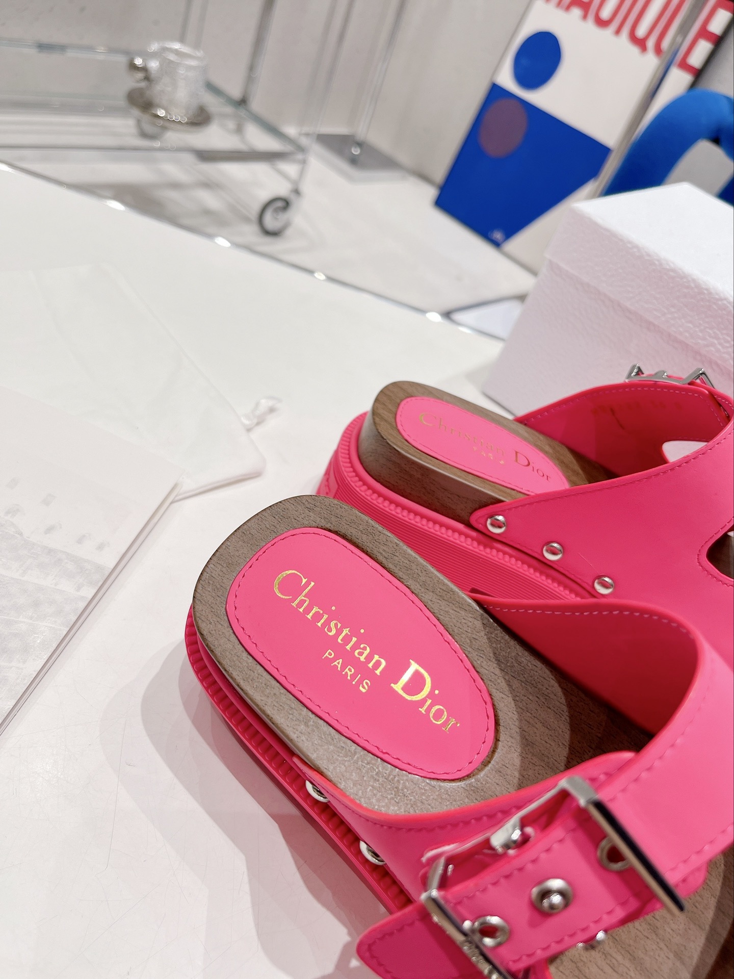 Christian Dior Women’s Diorquake Sandal Pink For Women CD KCQ713VEA_S16F